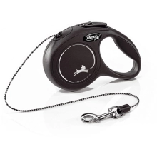 Vodítko Flexi Classic XS lanko 3 m/8 kg čierne