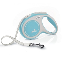 Vodítko Flexi Comfort M pásik 5 m/25 kg tyrkysové