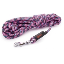 Vodítko Tamer stopovacie 10 m ružové