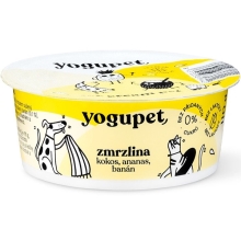 Yogupet zmrzlina pre psy a mačky s kokosom, ananásom a banánom 110 g