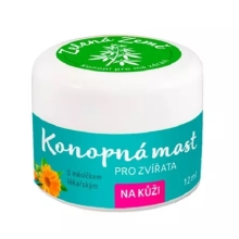 Zelená Země konopná masť pre zvieratá 12 ml