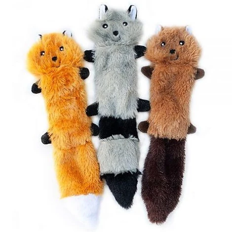 ZippyPaws Skinny Peltz 3 plyšové zvieratká
