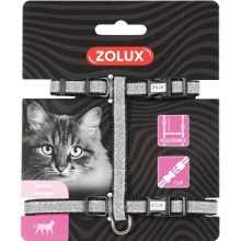 Zolux Shiny postroj pre mačky čierny 25-45 cm